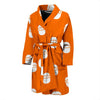 Welder Mask Pattern Print Men Long Robe-grizzshop