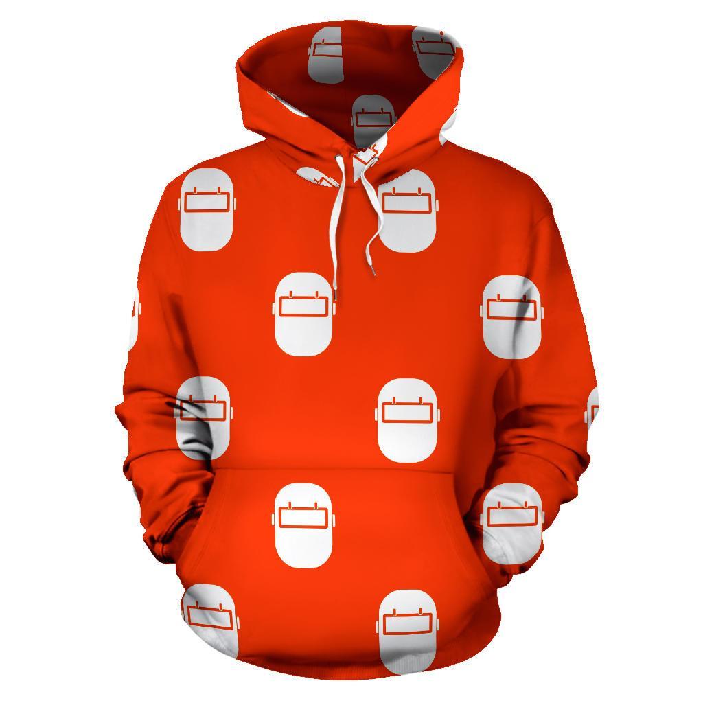 Welder Mask Pattern Print Men Women Pullover Hoodie-grizzshop