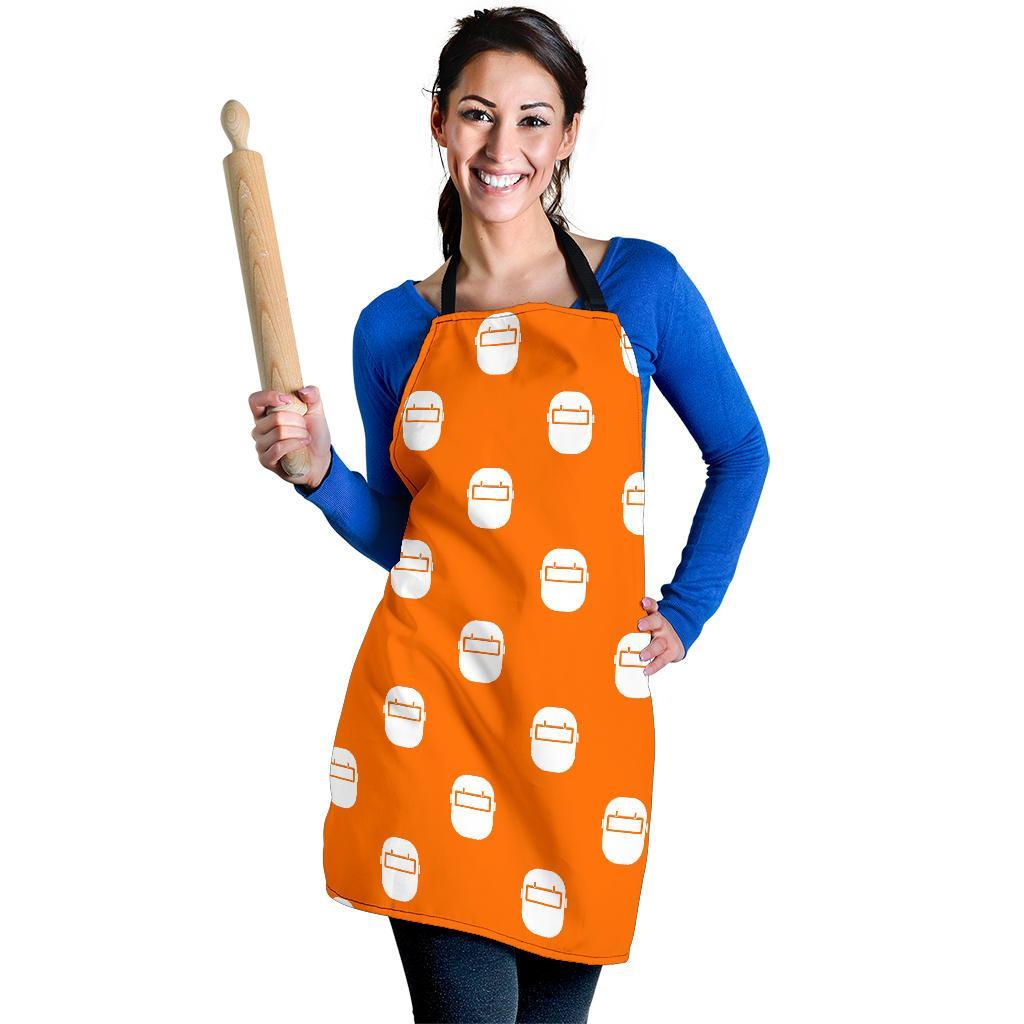 Welder Mask Pattern Print Women's Apron-grizzshop