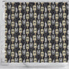 Welder Mask Print Pattern Bathroom Shower Curtain-grizzshop