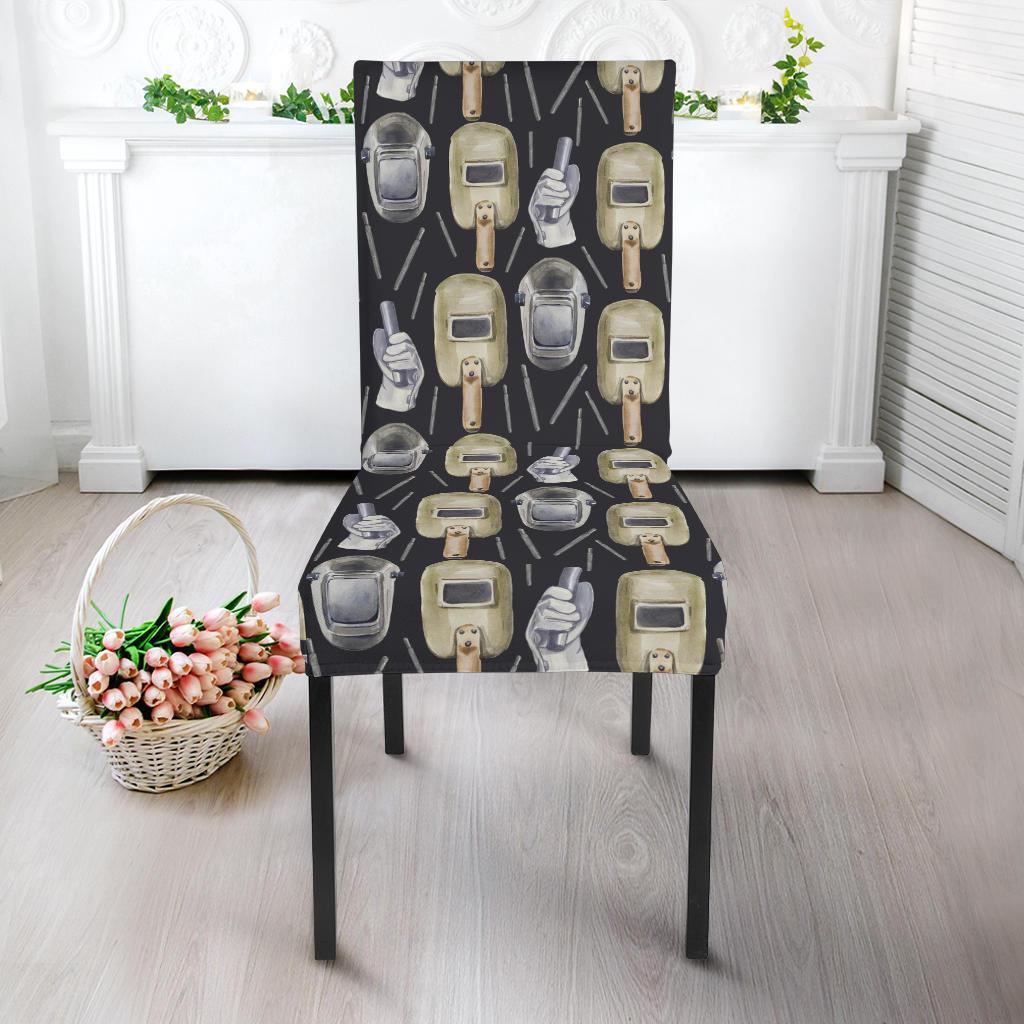 Welder Mask Print Pattern Chair Cover-grizzshop