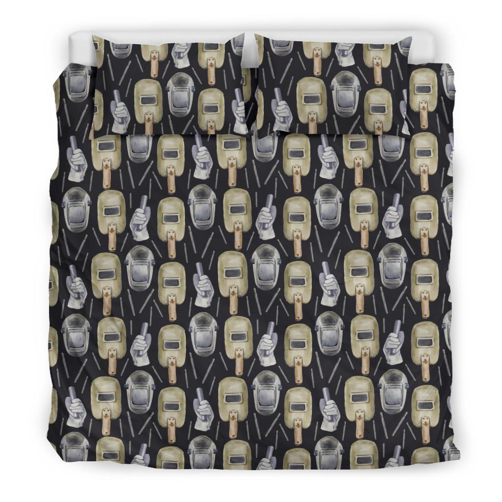 Welder Mask Print Pattern Duvet Cover Bedding Set-grizzshop