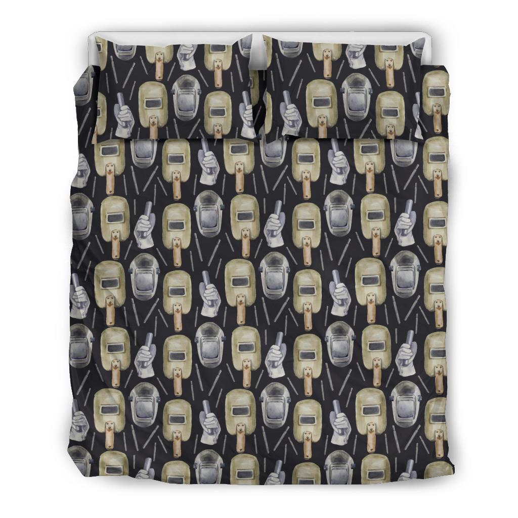 Welder Mask Print Pattern Duvet Cover Bedding Set-grizzshop