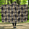 Welder Mask Print Pattern Hooded Blanket-grizzshop