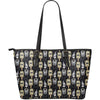 Welder Mask Print Pattern Leather Tote Bag-grizzshop