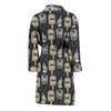 Welder Mask Print Pattern Men Long Robe-grizzshop