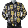 Welder Mask Print Pattern Men's Bomber Jacket-grizzshop