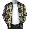 Welder Mask Print Pattern Men's Bomber Jacket-grizzshop