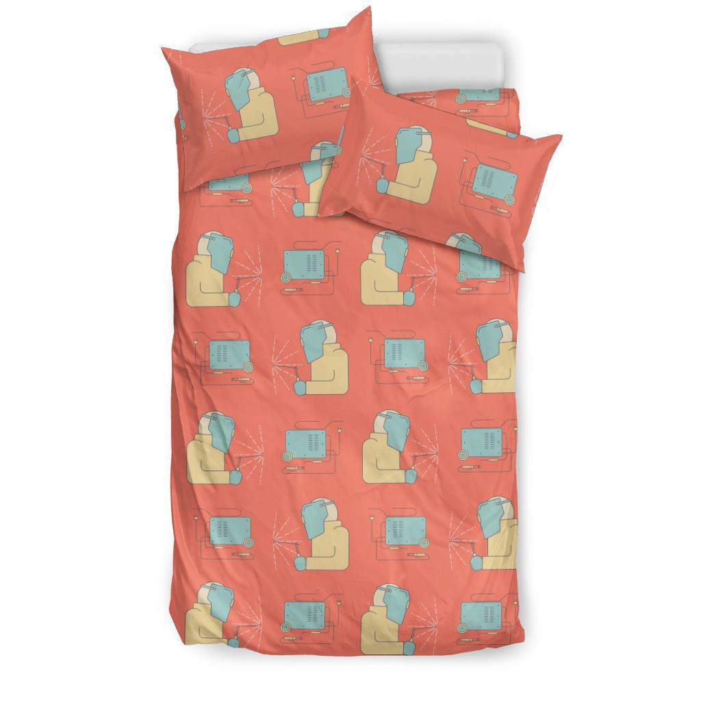 Welder Pattern Print Duvet Cover Bedding Set-grizzshop