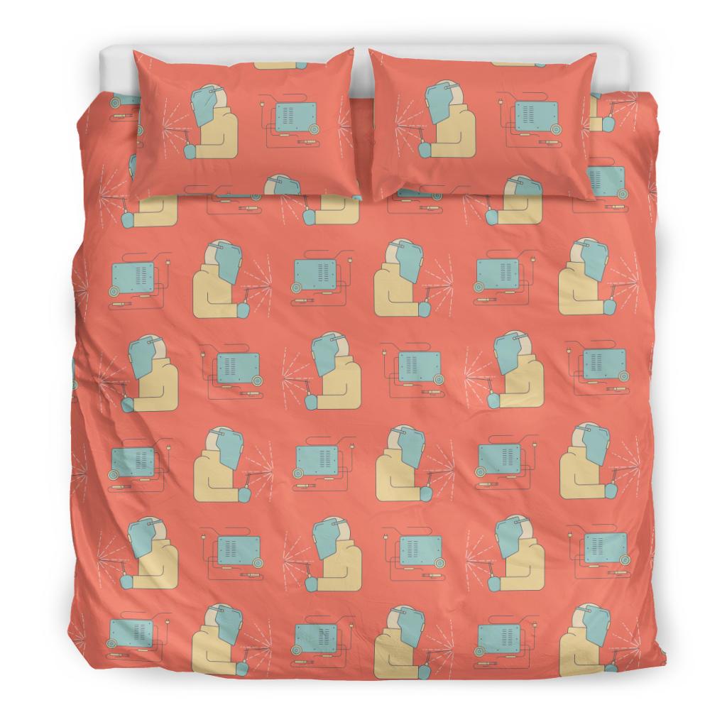 Welder Pattern Print Duvet Cover Bedding Set-grizzshop