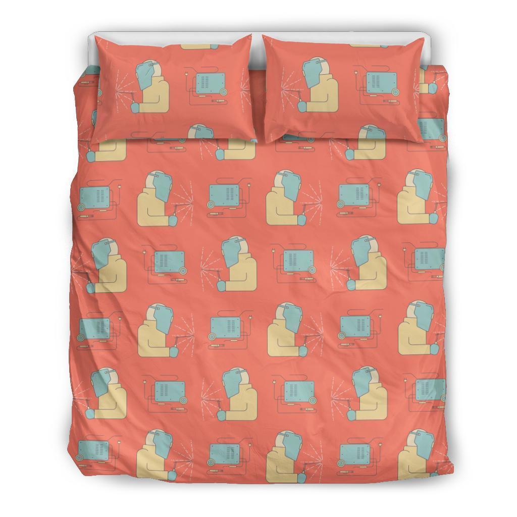 Welder Pattern Print Duvet Cover Bedding Set-grizzshop