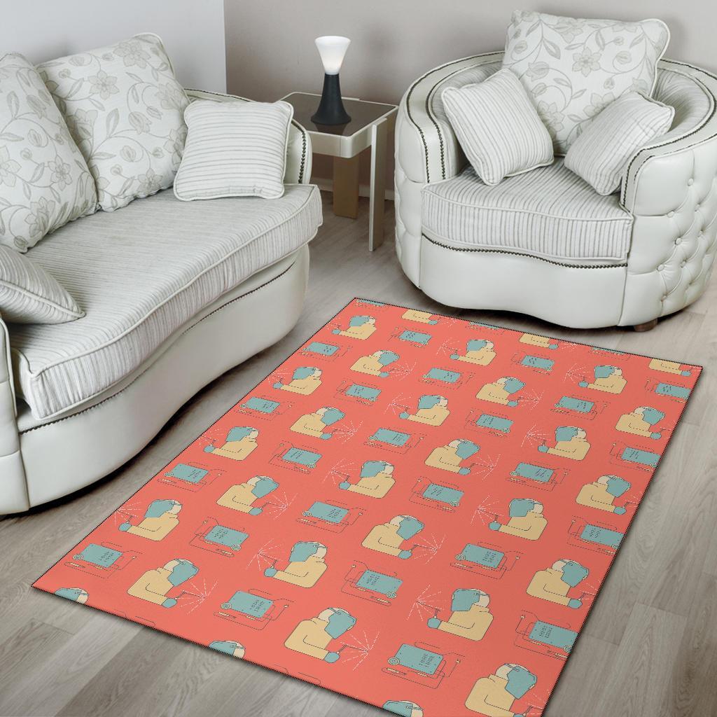 Welder Pattern Print Floor Mat-grizzshop