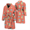 Welder Pattern Print Men Long Robe-grizzshop