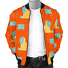 Welder Pattern Print Men's Bomber Jacket-grizzshop