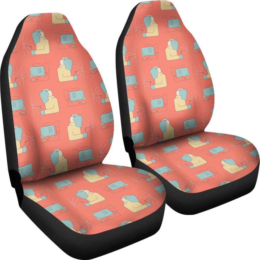 Welder Pattern Print Universal Fit Car Seat Covers-grizzshop