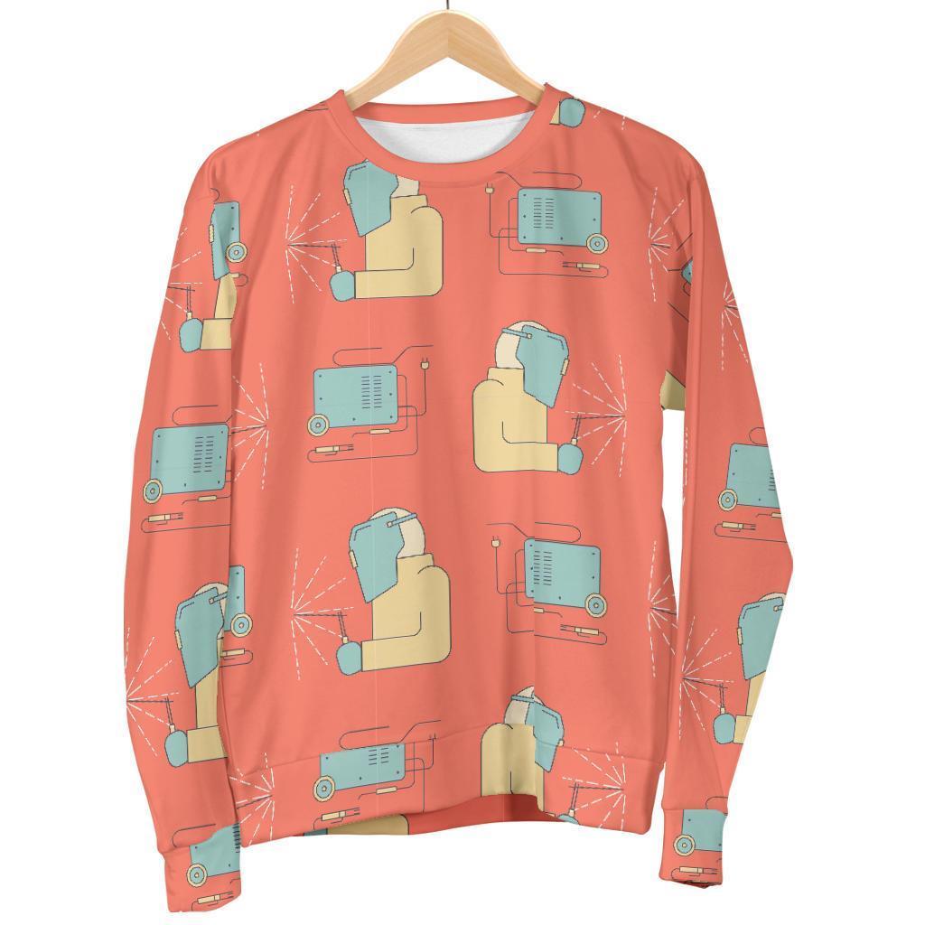 Welder Pattern Print Women's Sweatshirt-grizzshop