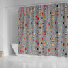 Welder Print Pattern Bathroom Shower Curtain-grizzshop