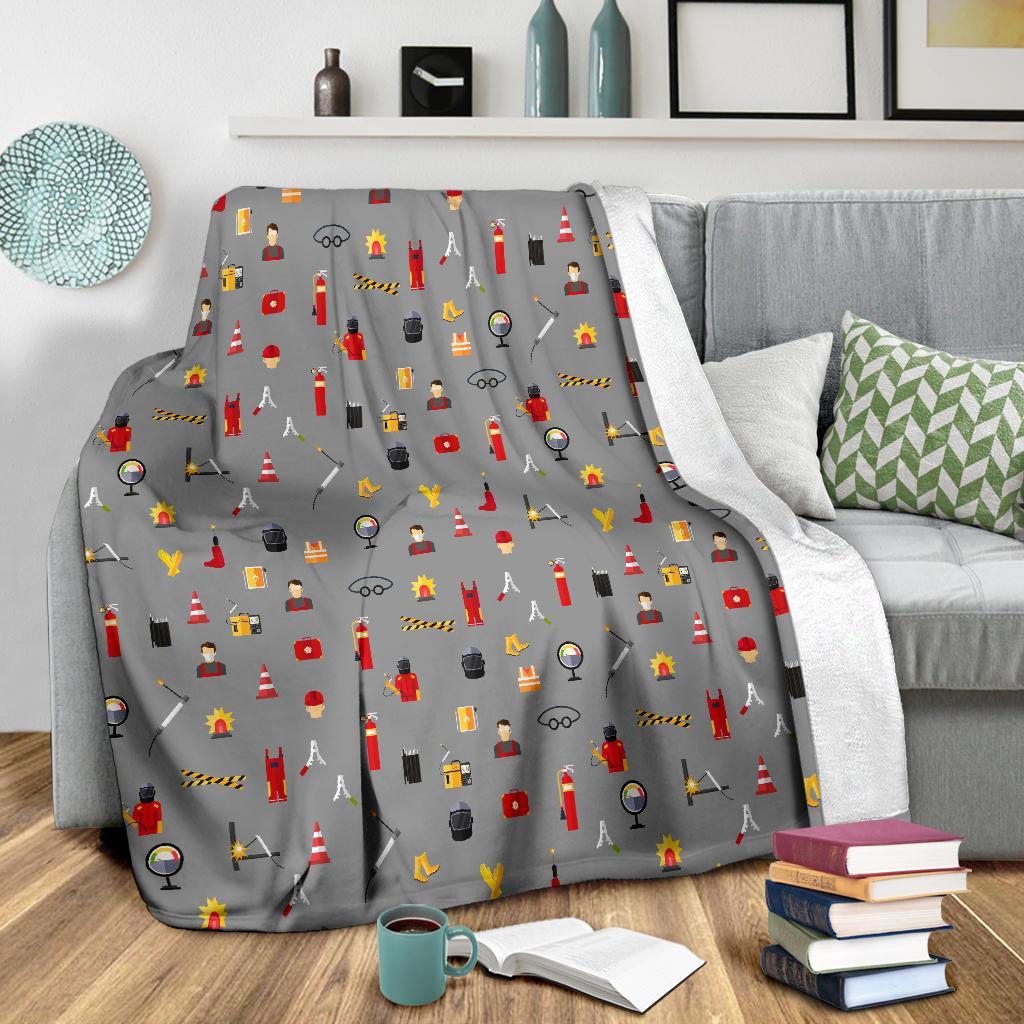 Welder Print Pattern Blanket-grizzshop