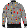 Welder Print Pattern Men's Bomber Jacket-grizzshop