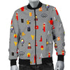 Welder Print Pattern Men's Bomber Jacket-grizzshop