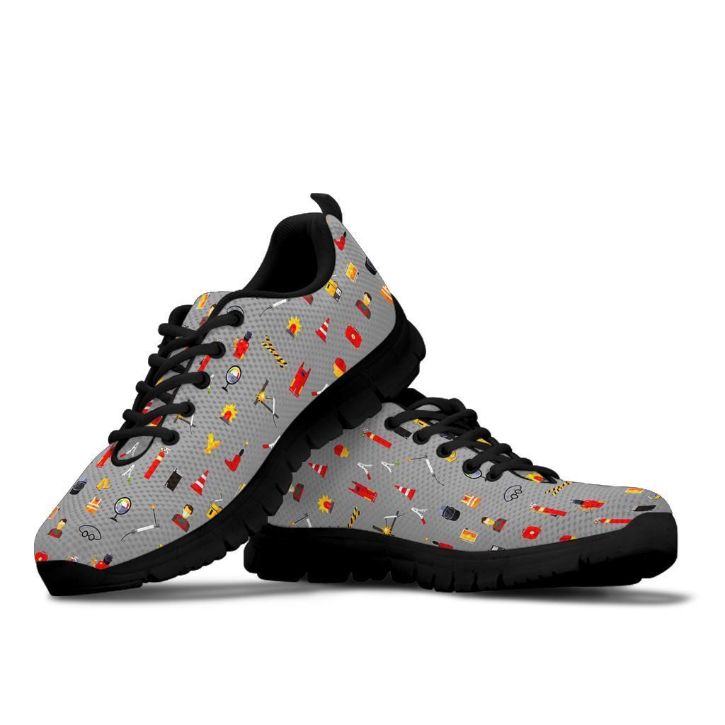 Welder Print Pattern Sneaker Shoes For Men Women-grizzshop