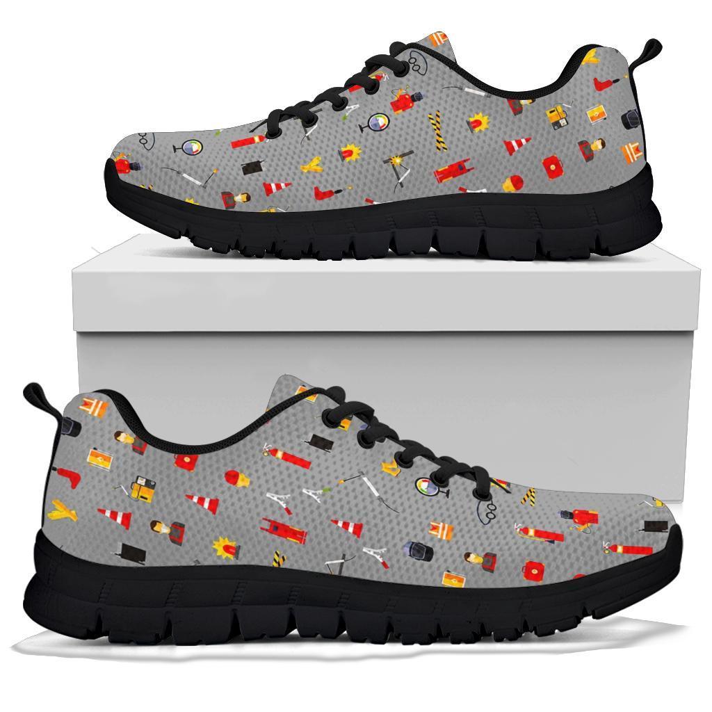 Welder Print Pattern Sneaker Shoes For Men Women-grizzshop