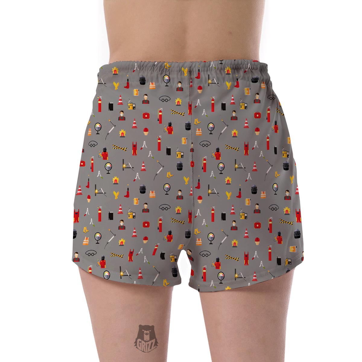 Welder Print Pattern Women's Shorts-grizzshop