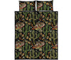 Western Cowboy Cactus Pattern Print Bed Set Quilt-grizzshop