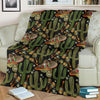 Western Cowboy Cactus Pattern Print Blanket-grizzshop