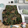 Western Cowboy Cactus Pattern Print Blanket-grizzshop