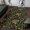 Western Cowboy Cactus Pattern Print Floor Mat-grizzshop