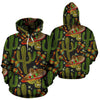 Western Cowboy Cactus Pattern Print Men Women Pullover Hoodie-grizzshop