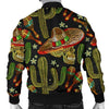 Western Cowboy Cactus Pattern Print Men's Bomber Jacket-grizzshop