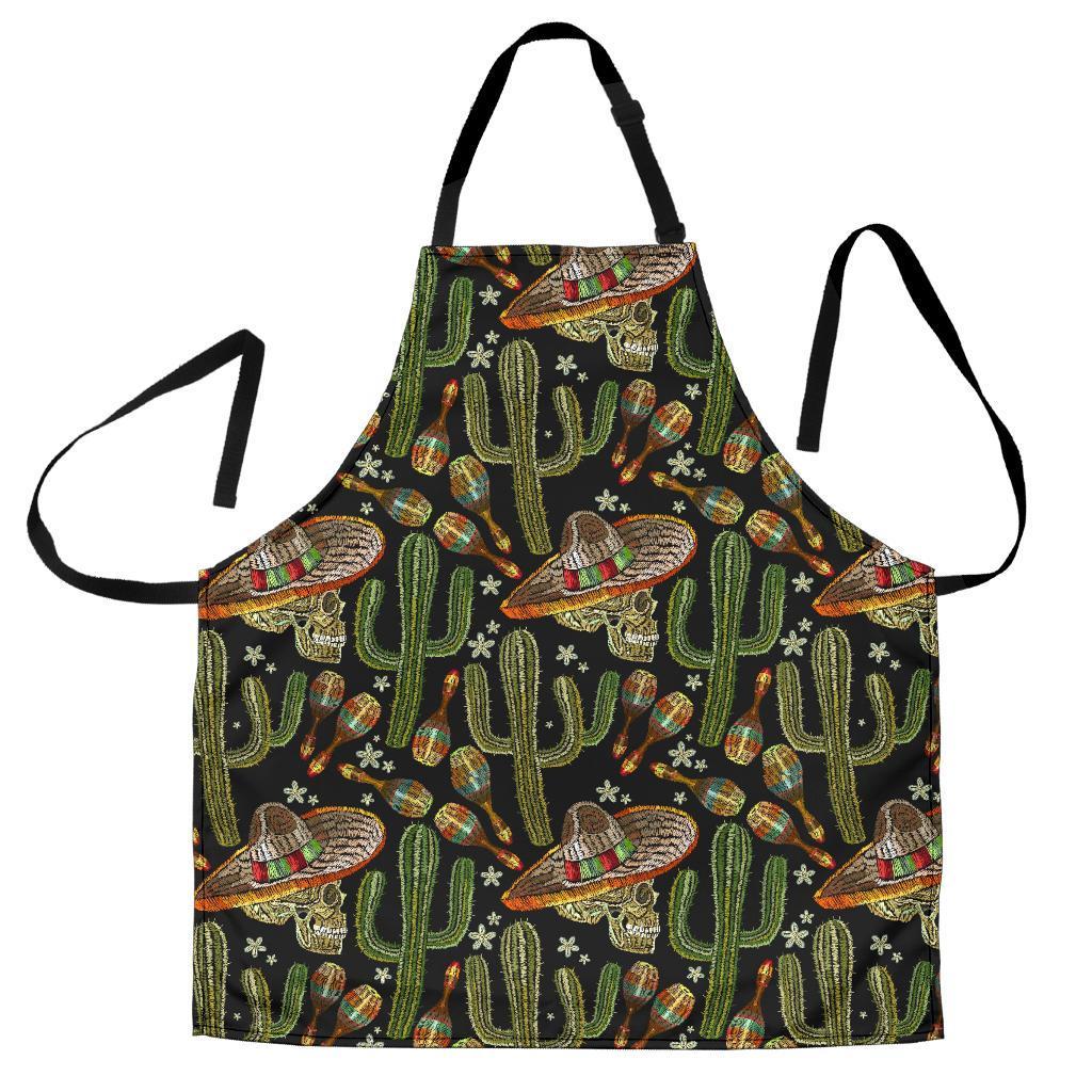 Western Cowboy Cactus Pattern Print Women's Apron-grizzshop