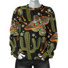 Western Cowboy Cactus Pattern Print Women's Sweatshirt-grizzshop