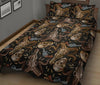 Western Cowboy Gun Print Pattern Bed Set Quilt-grizzshop