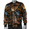 Western Cowboy Gun Print Pattern Men's Bomber Jacket-grizzshop