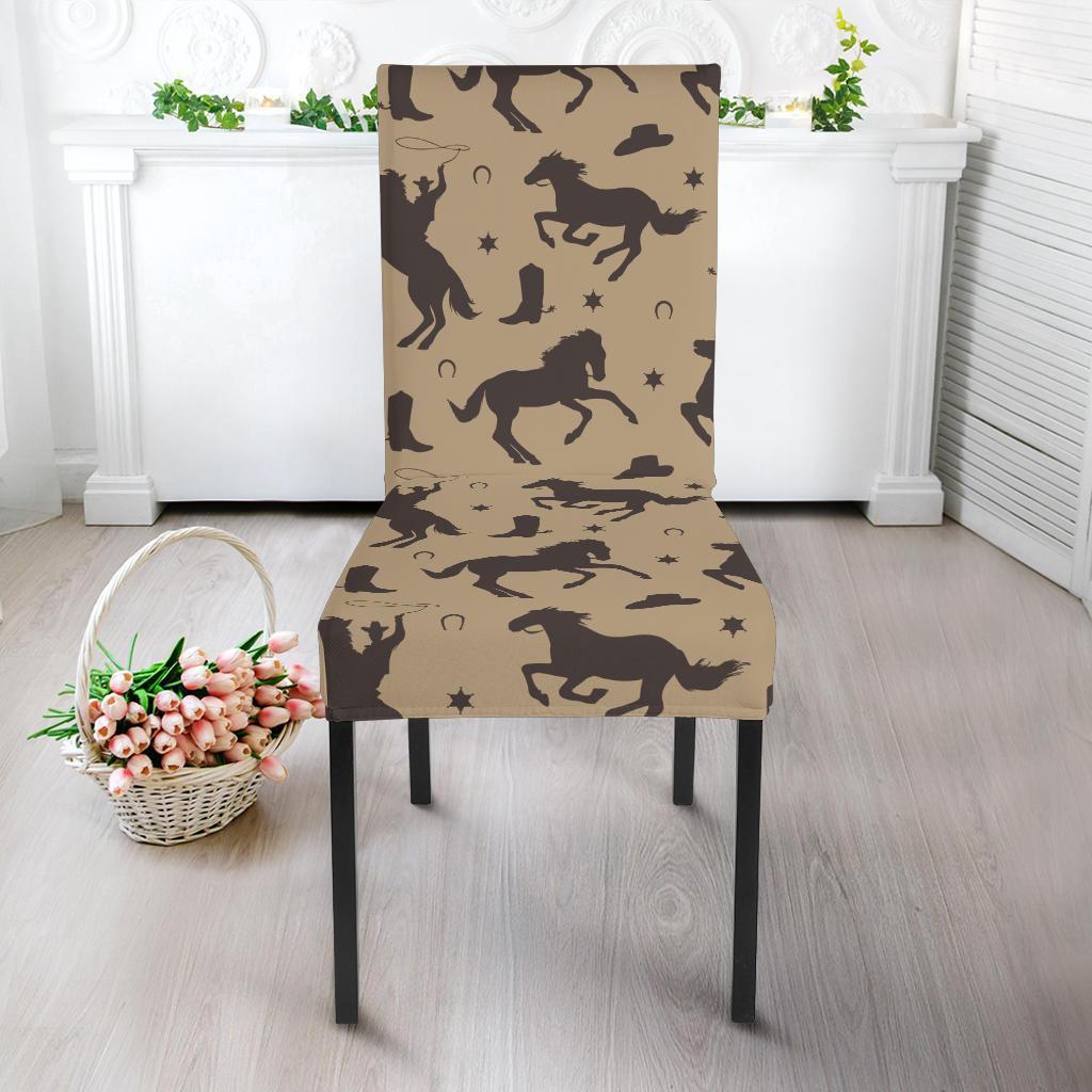 Western Cowboy Print Pattern Chair Cover-grizzshop