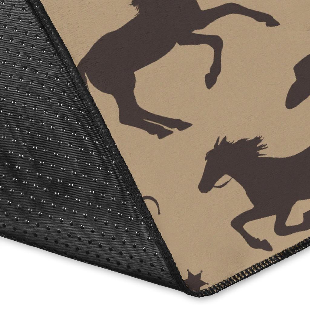 Western Cowboy Print Pattern Floor Mat-grizzshop