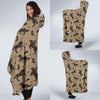 Western Cowboy Print Pattern Hooded Blanket-grizzshop