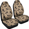 Western Cowboy Print Pattern Universal Fit Car Seat Covers-grizzshop