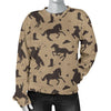 Western Cowboy Print Pattern Women's Sweatshirt-grizzshop