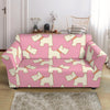 Westie Dog Pattern Print Loveseat Cover-grizzshop