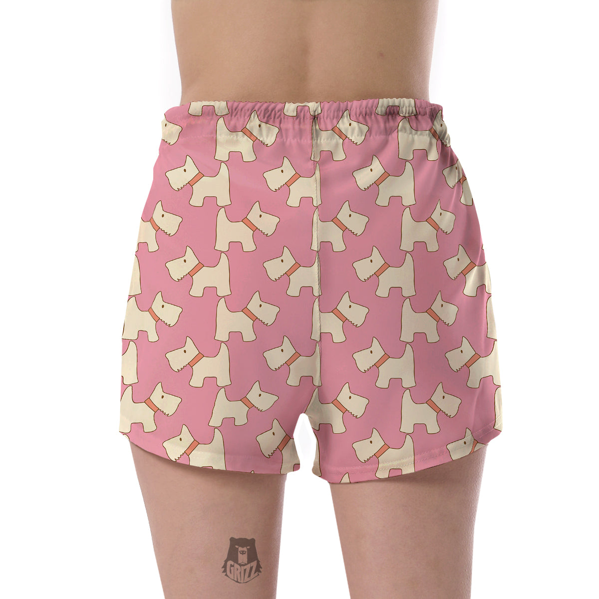 Westie Dog Pattern Print Women's Shorts-grizzshop