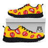 Wet Lips Print Pattern Black Sneaker-grizzshop