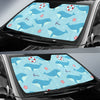 Whale Humpback Pattern Print Car Sun Shade-grizzshop