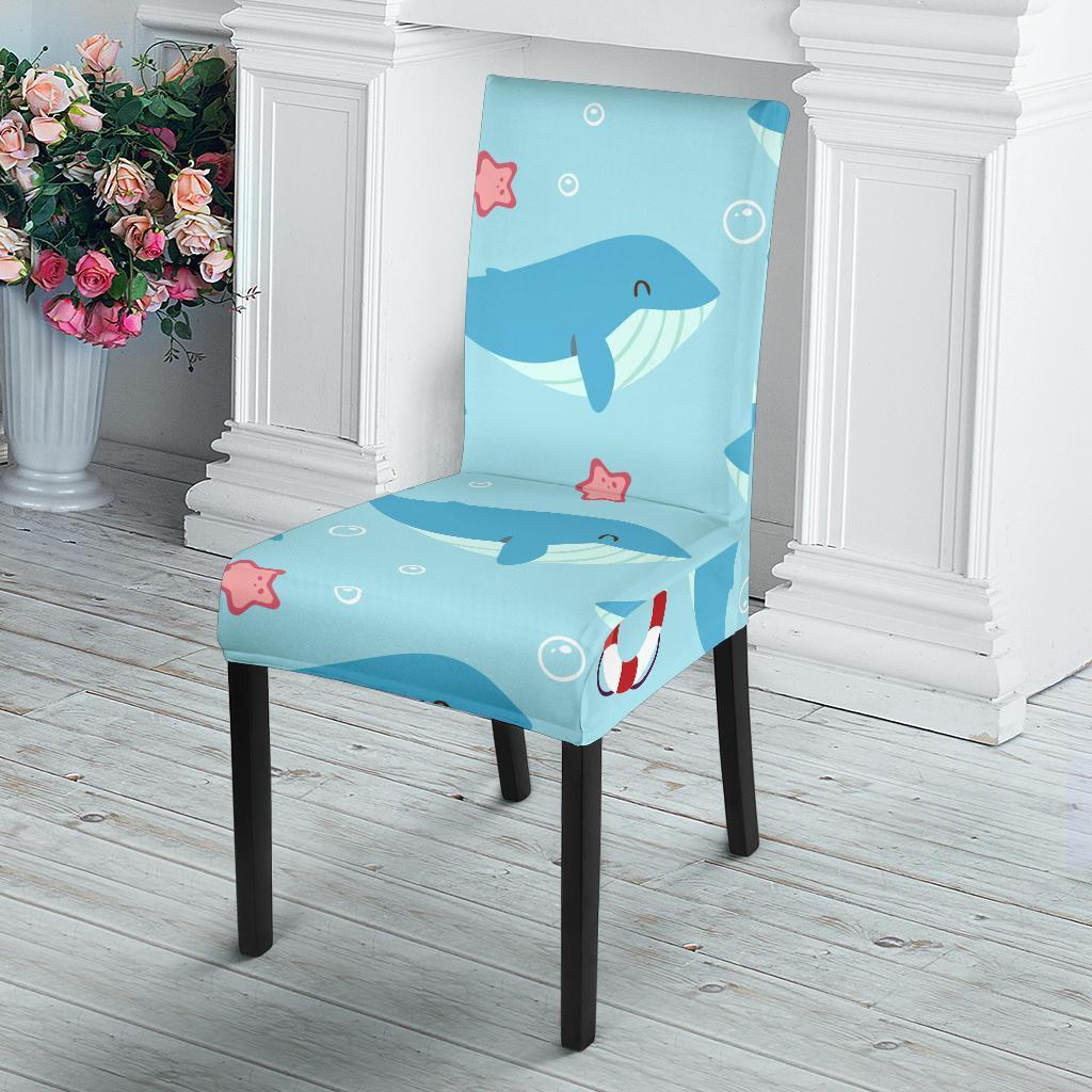 Whale Humpback Pattern Print Chair Cover-grizzshop