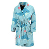 Whale Humpback Pattern Print Men Long Robe-grizzshop