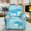 Whale Humpback Pattern Print Recliner Cover-grizzshop