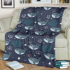 Whale Humpback Print Pattern Blanket-grizzshop